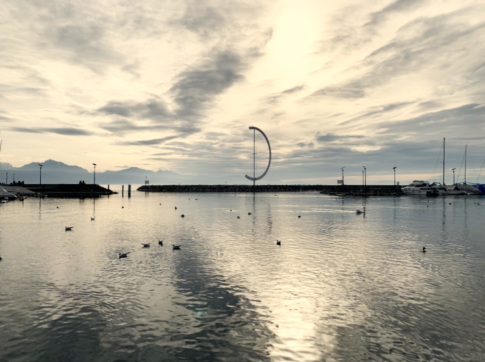 Le port d'Ouchy Photo du port d'Ouchy avec Eole